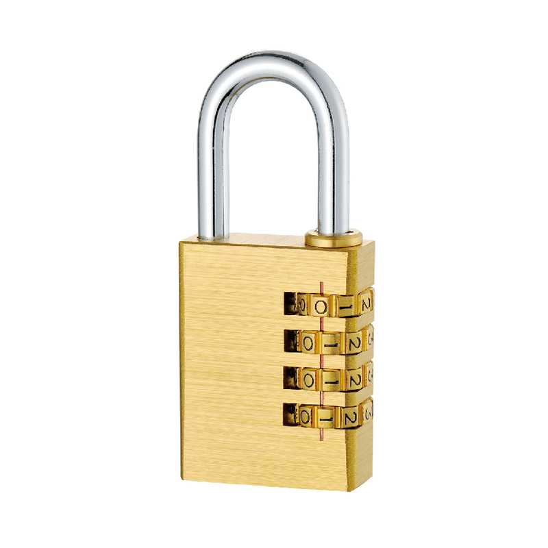 Padlock 金色铜质四位密码锁